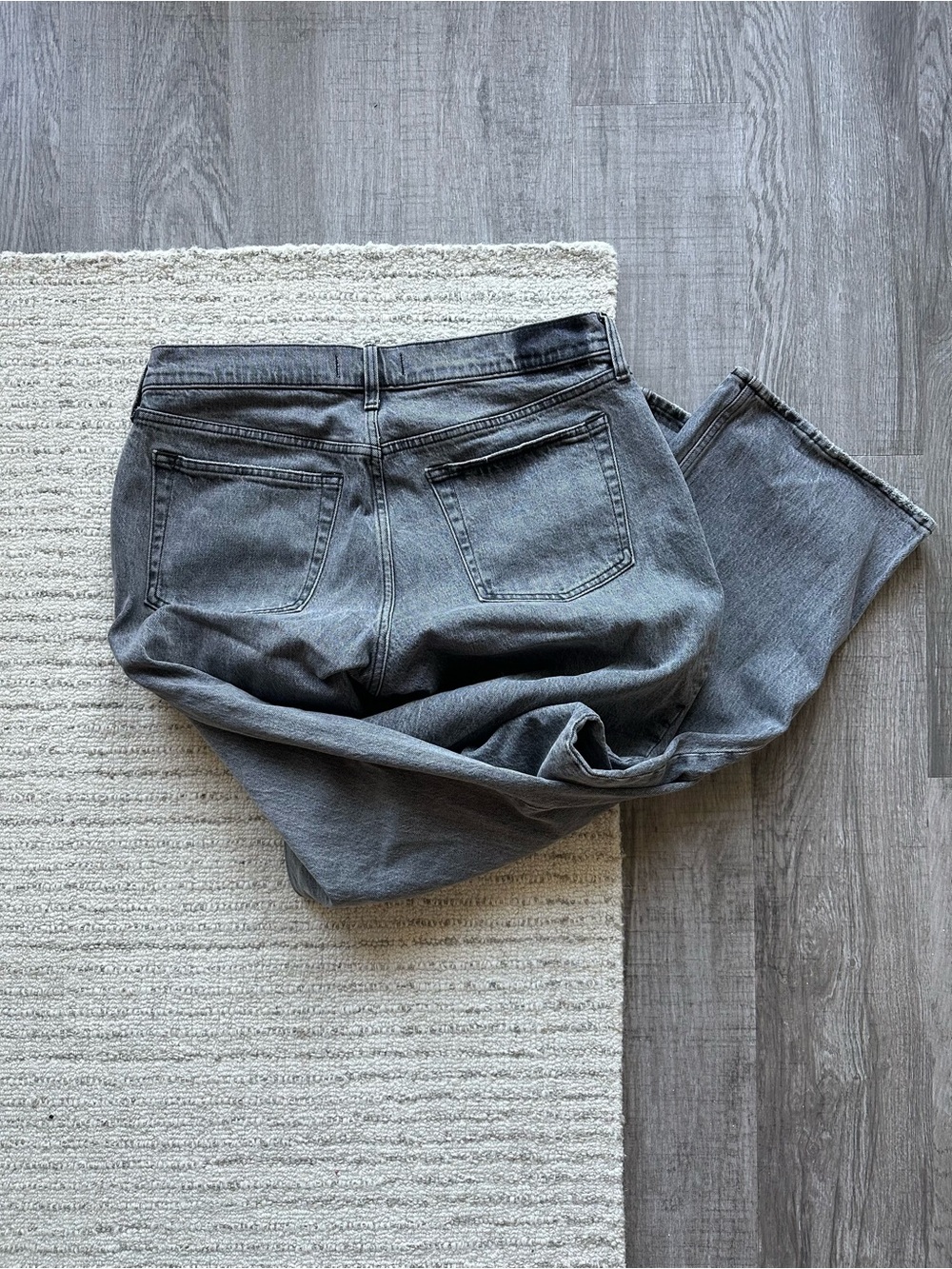 Abercrombie & Fitch Women's Low Rise Jeans — Charcoal Gray - Picture 4 of 5